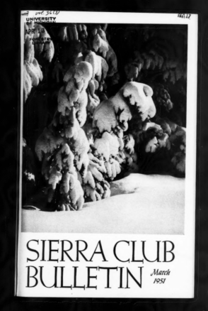 Sierra Club Bulletin 1951 Vol 36 No 3 March thumbnail